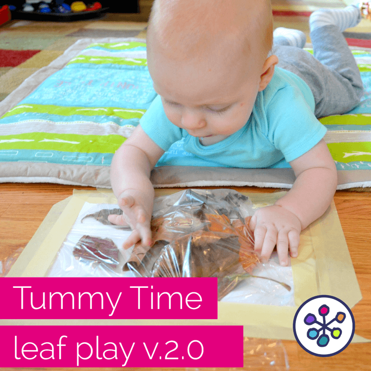 Fall activities for baby. Tummy Time play. CanDoKiddo.com
