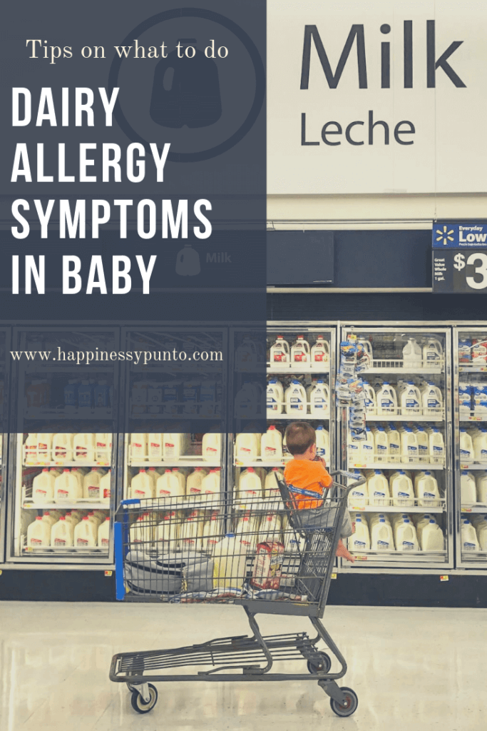 Do you suspect if your baby is allergic to dairy. I tell you my story, what dairy allergy in baby symptoms to look for and steps on what to do next.
