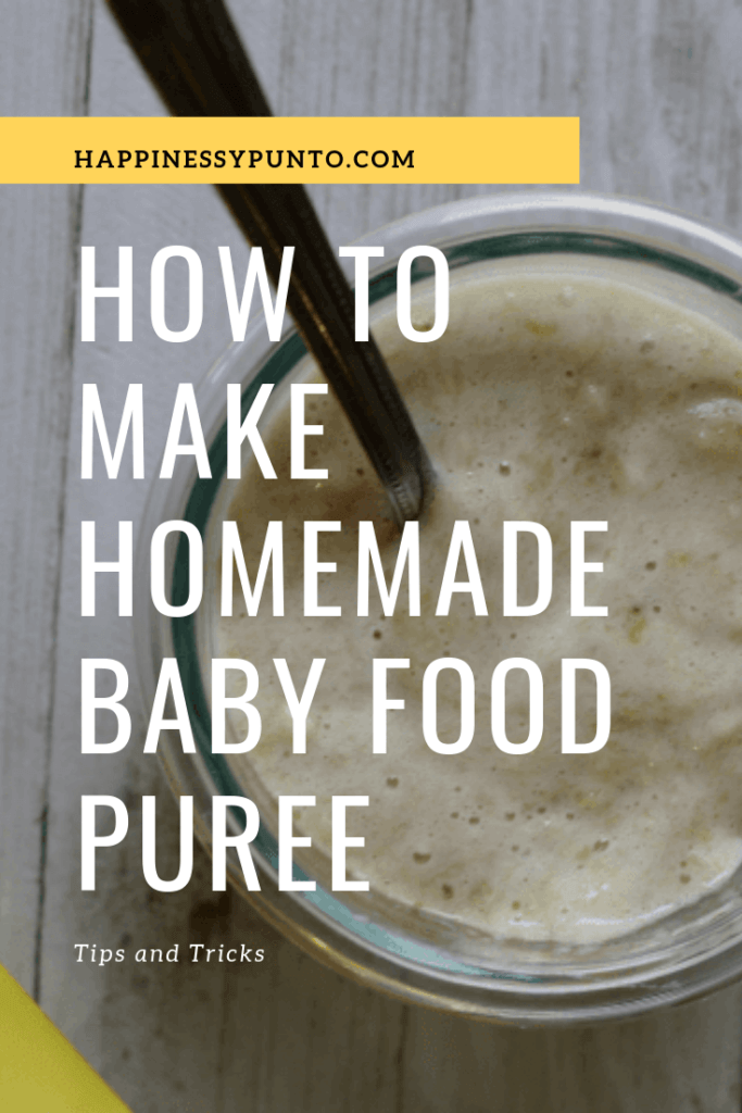 How to make homemade baby food pure