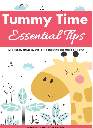 Tummy Time PDF full of information to help you with Tummy Time. Milestones, activities and fun games to do at home. 