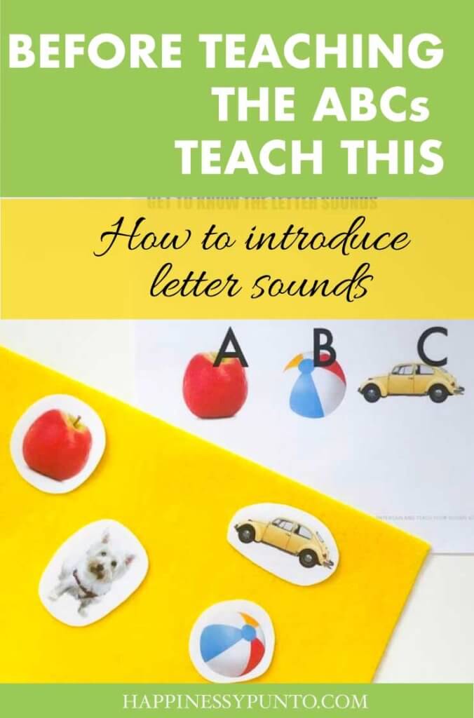 introduce letter sounds with this easy printable matching game. 