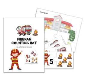 Math: Fireman Counting Mat  (Free PDF)