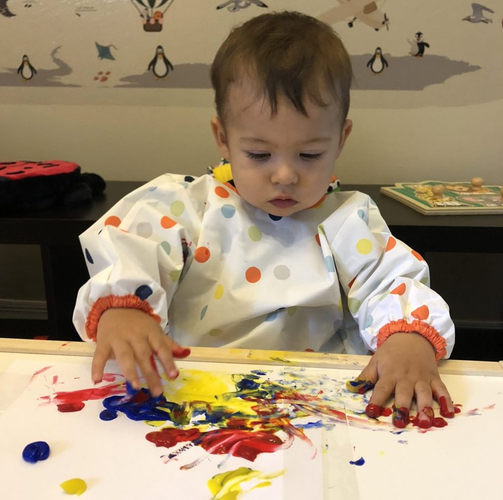 Tips to Painting with toddlers at home (1 and 2 year olds) - Kid Activities  with Alexa