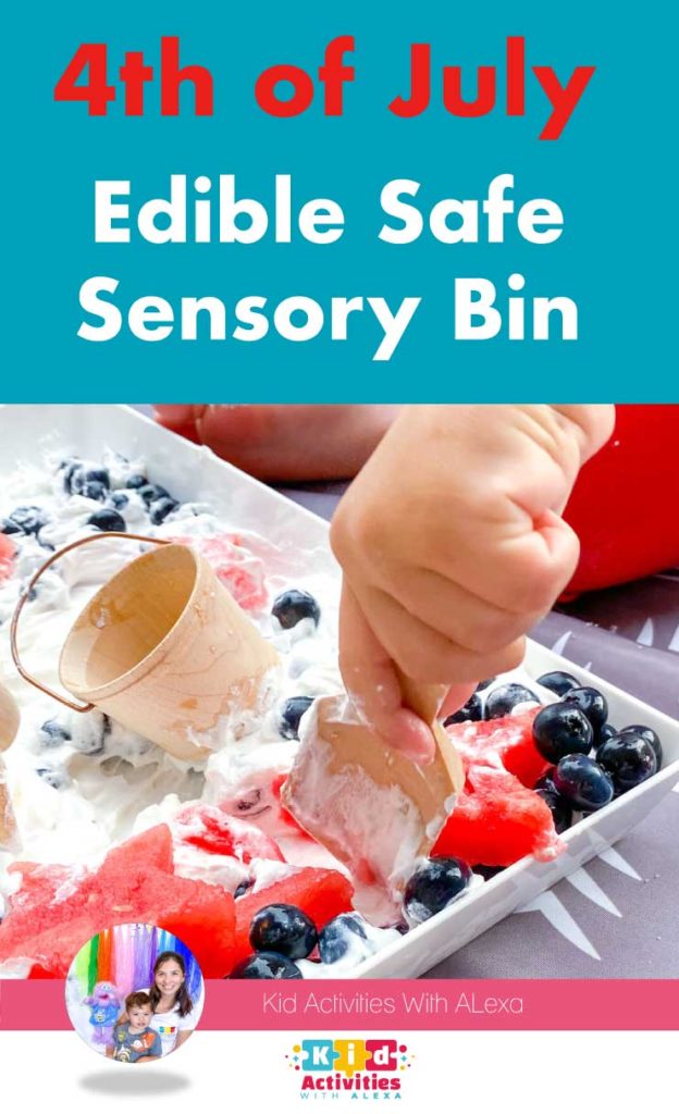 4th of july sensory bin for toddlers and preschoolers