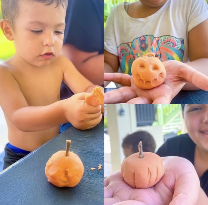 pumpkin spice playdough