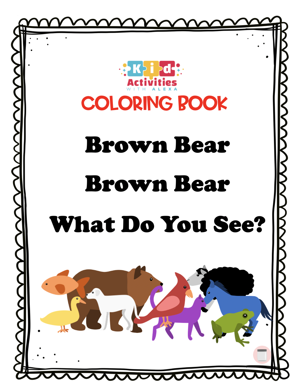 Brown Bear Coloring Pages   Kid Activities with Alexa
