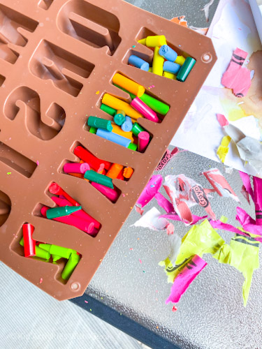 How to Melt Crayons in Molds - Happy Mothering