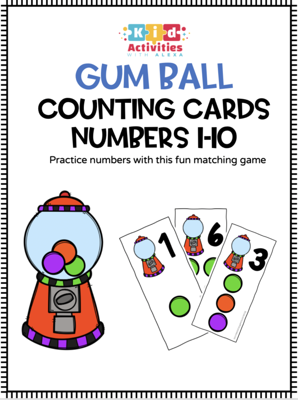 gumball counting mats