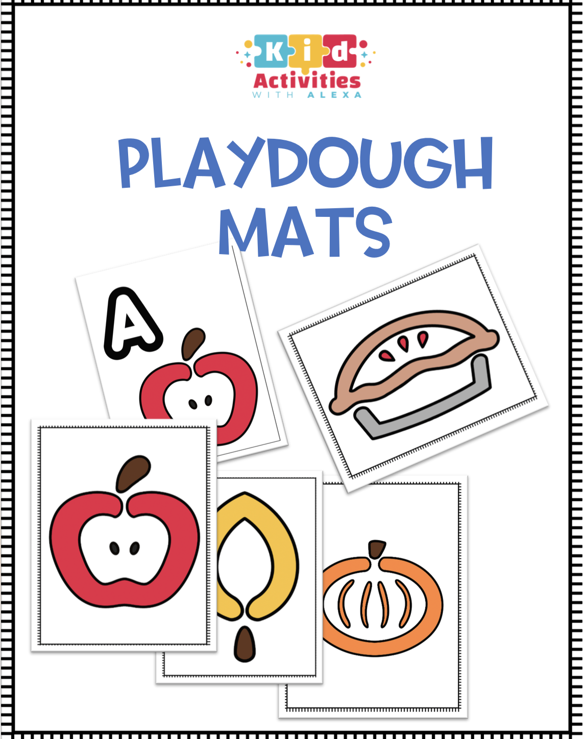 Fall Playdough Mats (PDF) - Kid Activities with Alexa