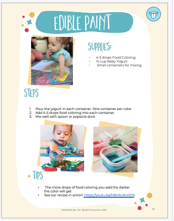 Guide: The Best Sensory Recipes Book (PDF) - Kid Activities with Alexa