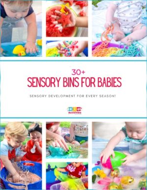 Guide: 30 Sensory Bin Ideas for Babies and Young Toddlers (PDF)