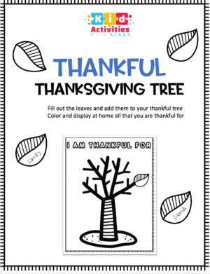 Thanksgiving Thankful Tree