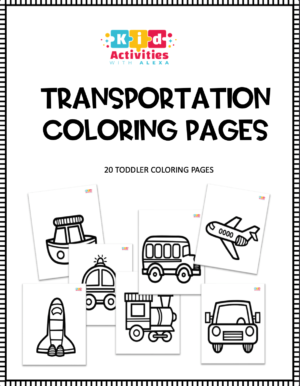 Transportation Toddler Coloring Pages