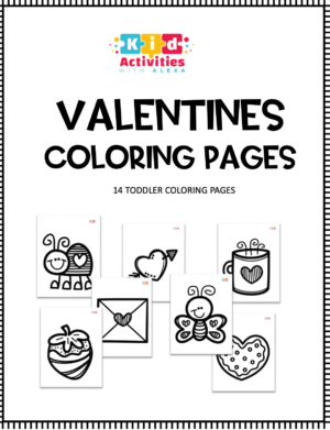 Valentine Toddler Coloring Pages