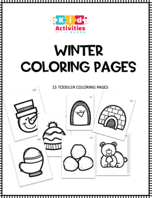 Winter Toddler Coloring Pages